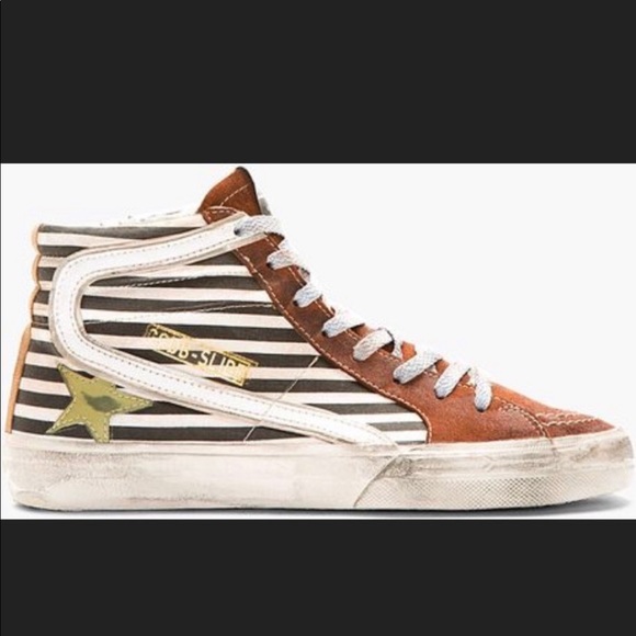 Golden Goose Shoes - Golden goose stripped sneakers